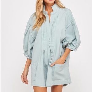 Denim Romper